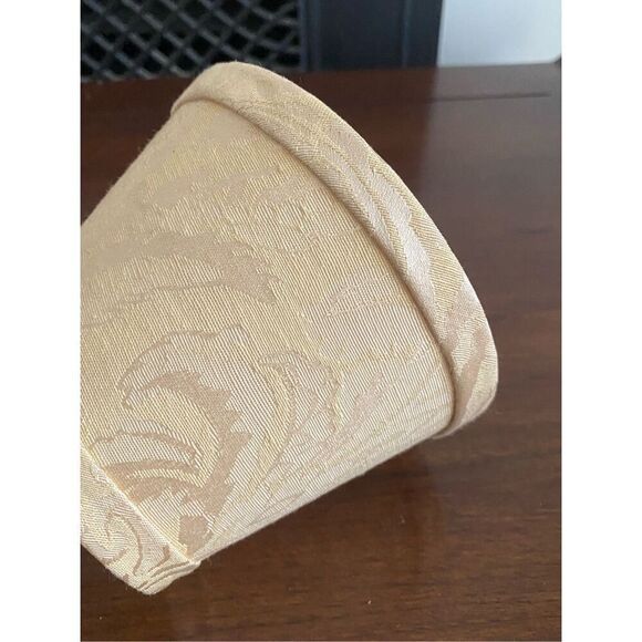 Vintage Damask Silk Mini Lamp Shade 4” Tall - Picture 2 of 4